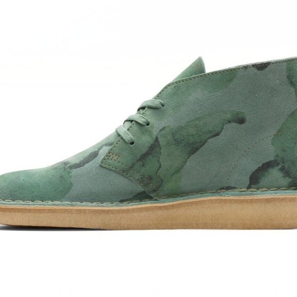 clarks desert coal green camouflage main image 10
